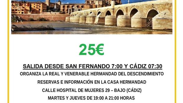 Descendimiento organiza una excursión a Córdoba