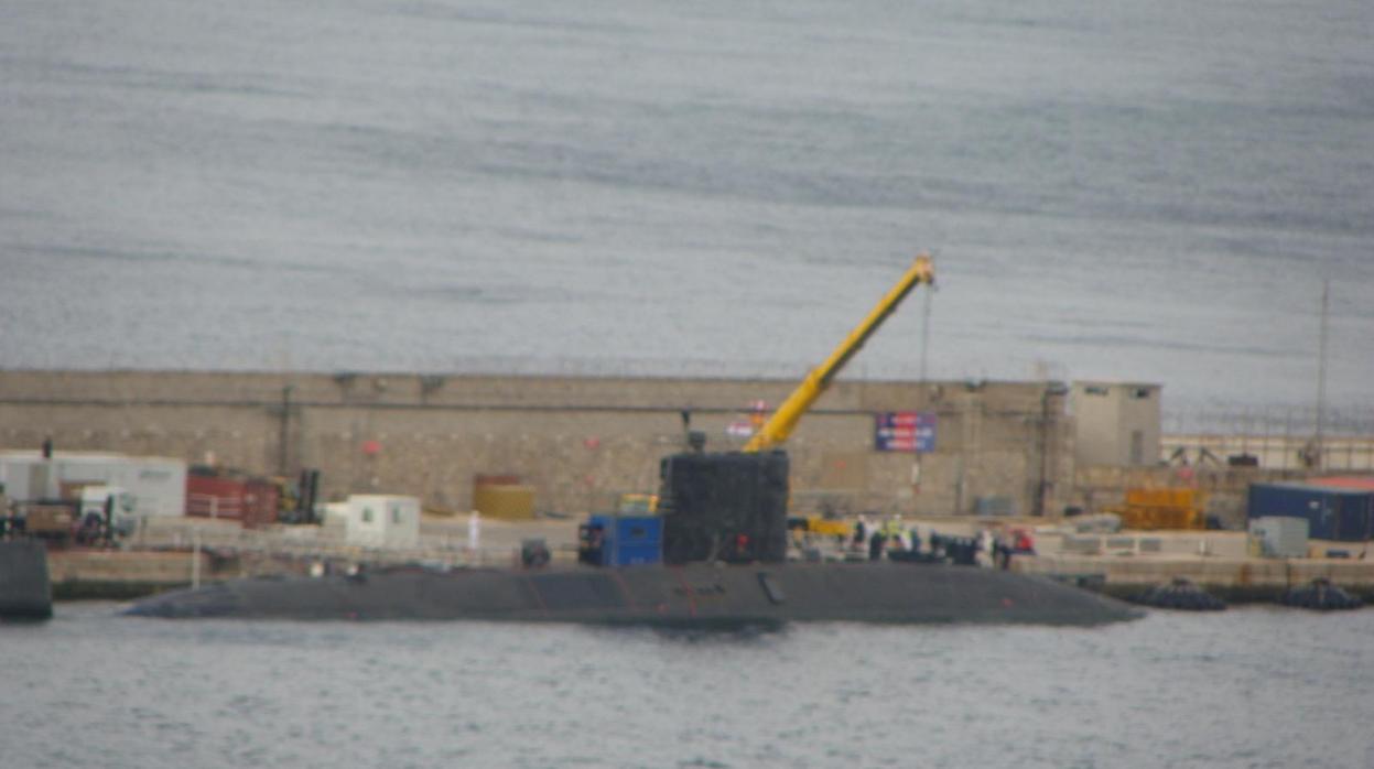 Imagen del «HMS Talent» en la base naval de Gibraltar el pasado mes de septiembre.