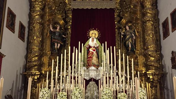 La Virgen de la Esperanza de Córdoba, como nunca antes se había visto en su triduo