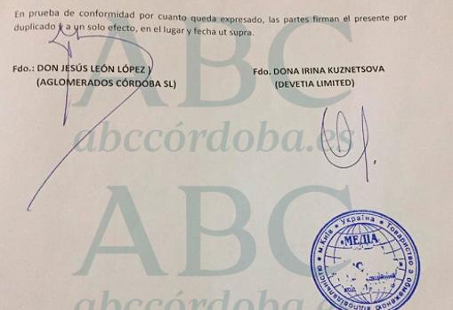 Aquí tienes los documentos en los que Jesús León firmó el preacuerdo de venta del Córdoba CF