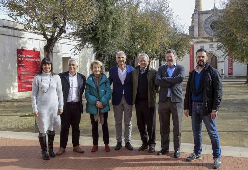 El consejero de Cultura, con los responsables de los centros de arte contemporáneo