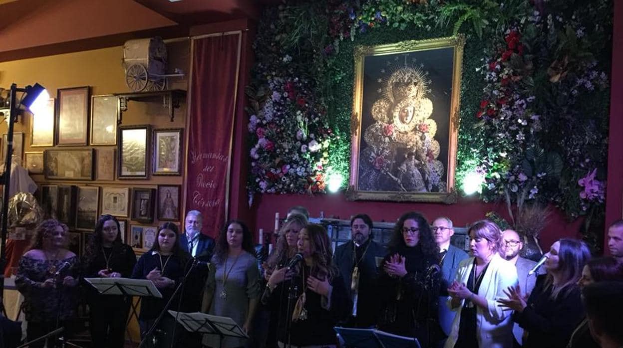 Celebración de «El Rocío canta a la Navidad» del año 2017, en la casa hermandad del Rocío de Córdoba