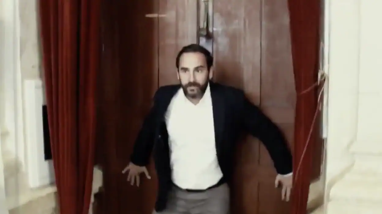 Daniel Pérez en una imagen del vídeo