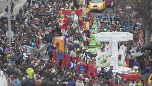 Carrozas durante el recorrido del pasado año