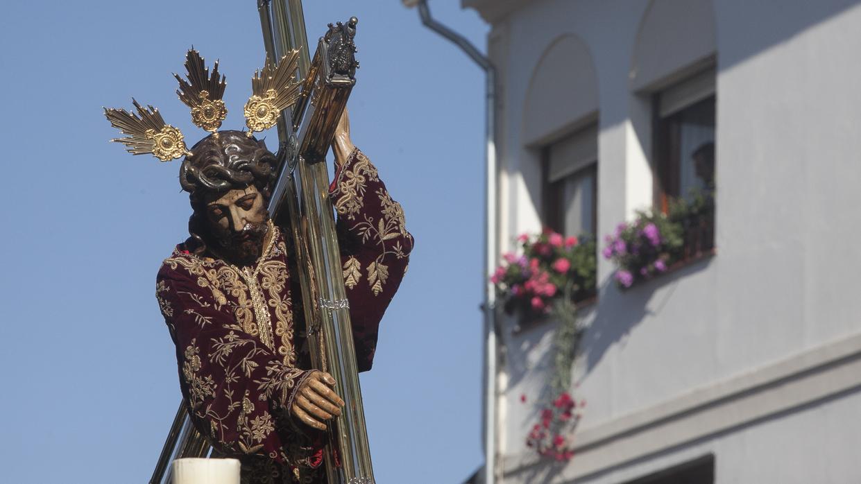 Nuestro Padre Jesús Nazareno durante su salida procesional el Jueves Santo