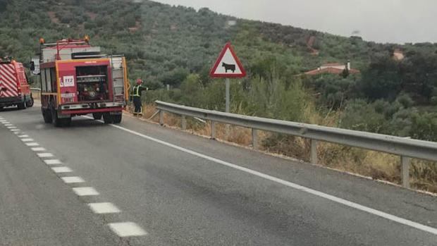 Muere un hombre de 74 años en Cabra tras caer con su vehículo a un arroyo