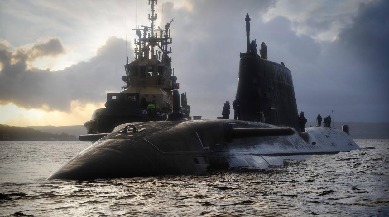 Imagen del Ministerio de Defensa ritánico de un submarino de la clase Astute