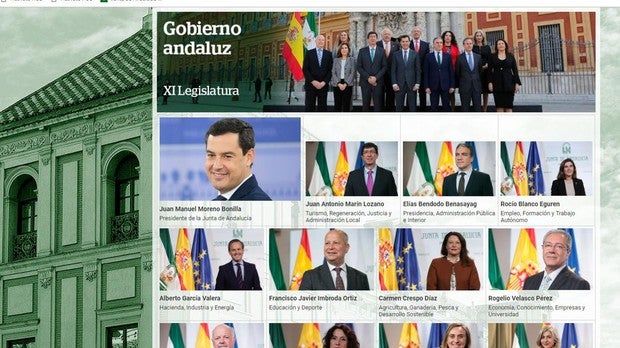 El Gobierno del cambio en Andalucía no cambia sus páginas webs