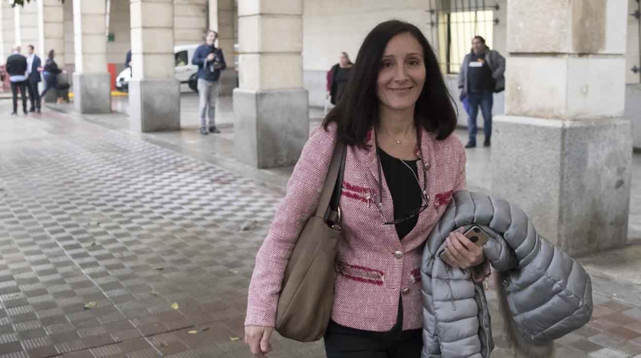 La juez María Núñez Bolaños en los Juzgados de la Audiencia Nacional de Sevilla