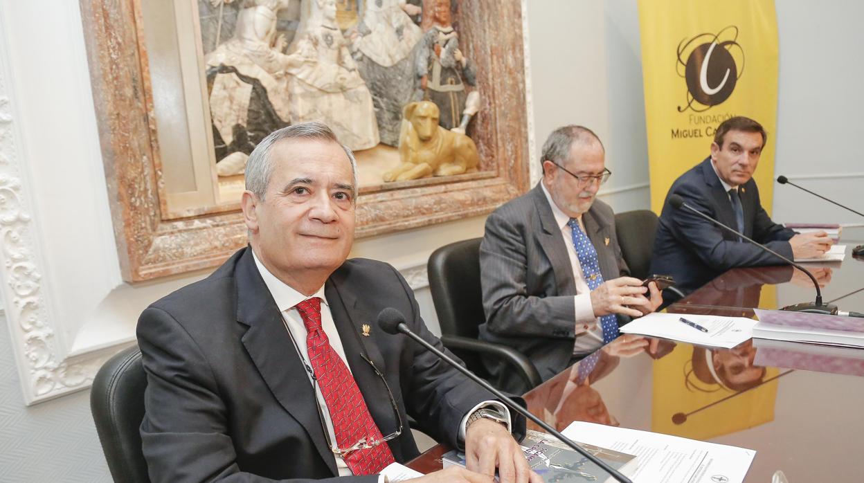 Antonio Varo, durante la presentación del libro