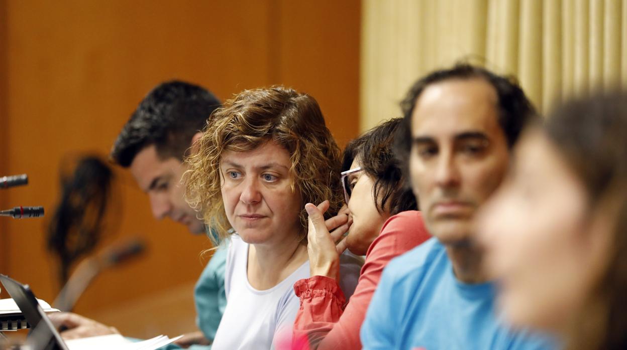 Alba Doblas durante un Pleno municipal