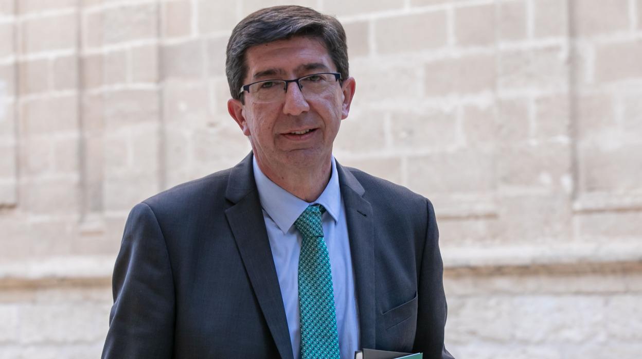 Juan Marín, en el Parlamento andaluz