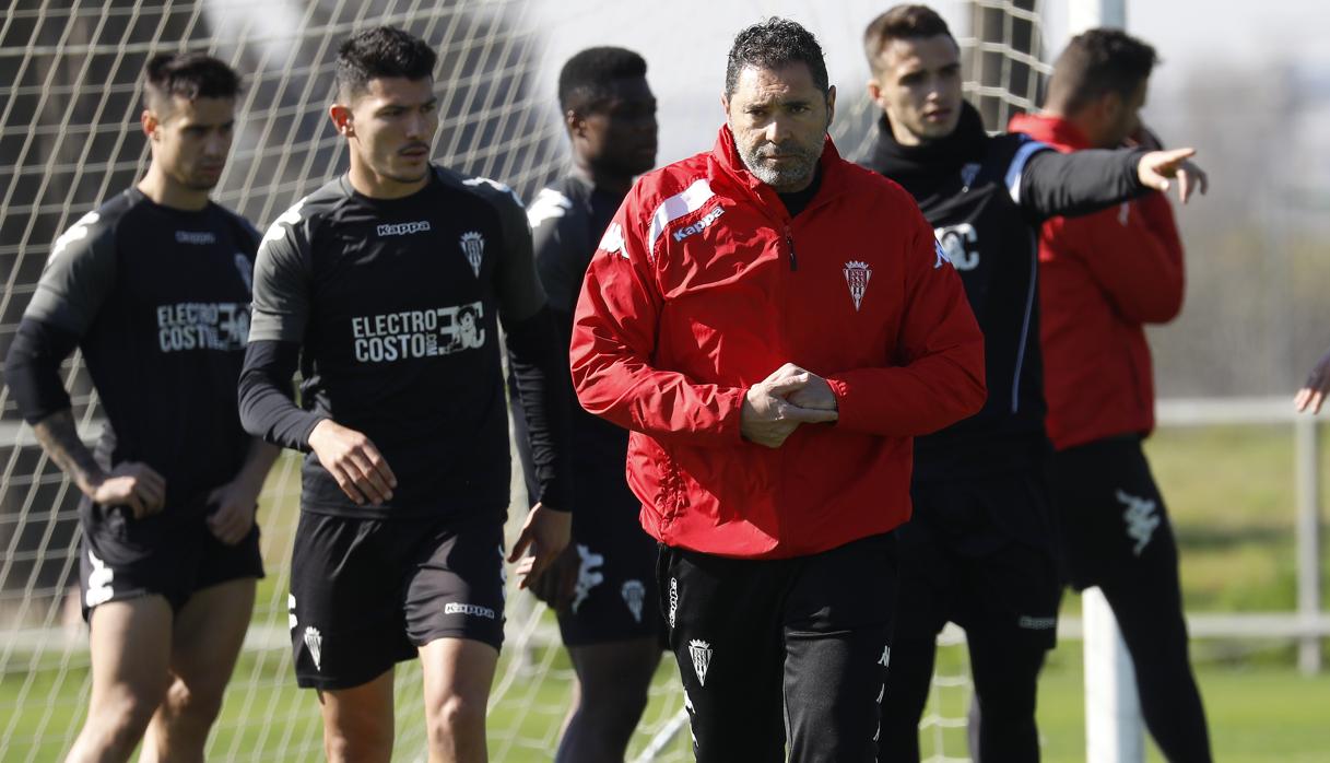 Rafa Navarro durante un entrenamiento