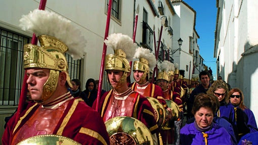 Romanos y nazarenos de la Semana Santa de Castro del Río