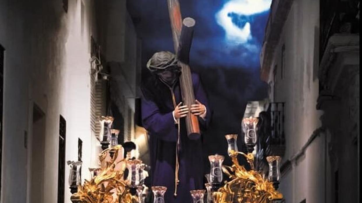 Detalle del cartel de la Semana Santa de la localidad cordobesa de la Rambla 2019