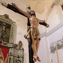 El Cristo de la Expiración ya luce restaurado en Santa Catalina