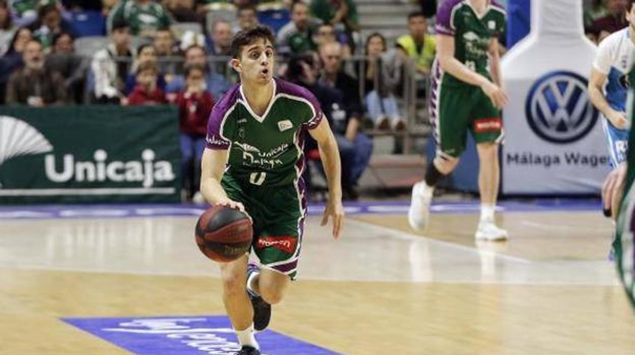 Lucas Muñoz, durante el partido ante el Obradoiro