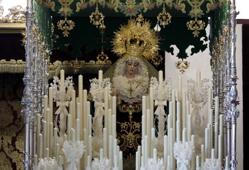 María Santísima de la Esperanza del Valle, en el paso que estrenará en la Semana Santa de Córdoba 2019