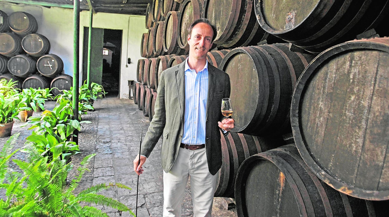 Juan Manuel Martín-Hidalgo, en su bodega