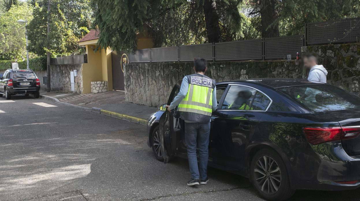 Imagen de archivo de un registro de la Policía Nacional