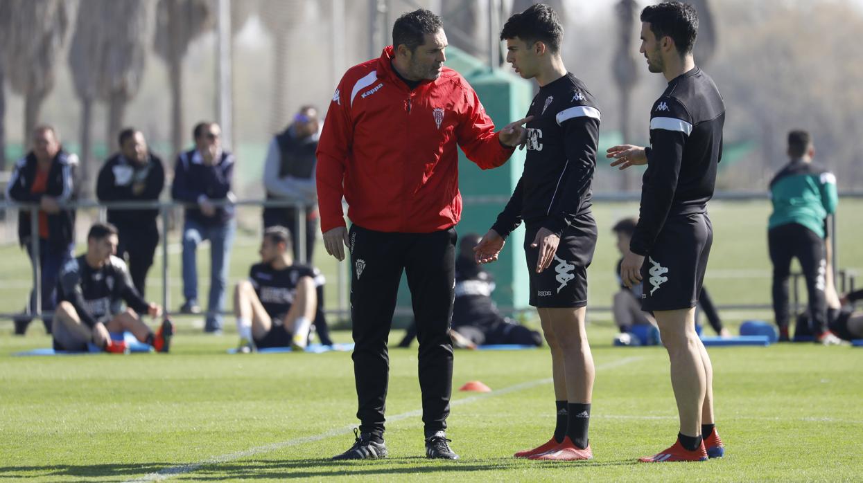 Rafa Navarro durante un entrenamiento