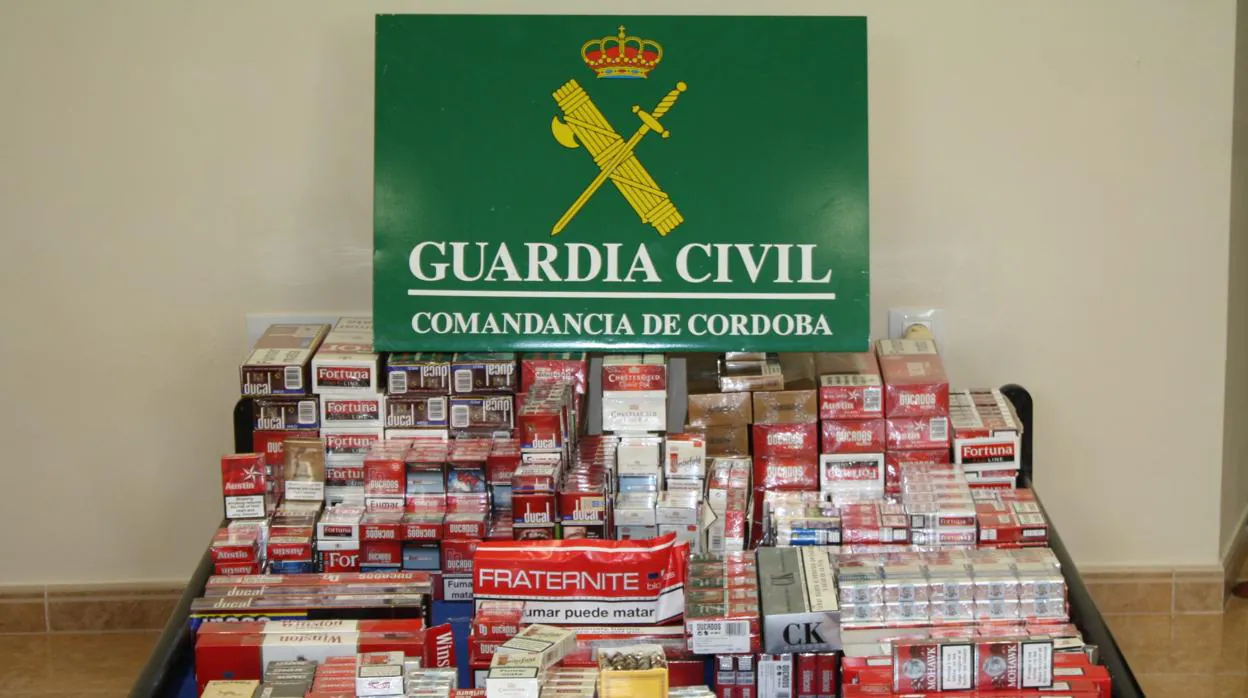 Tabaco requisado por la Guardia Civil en Córdoba