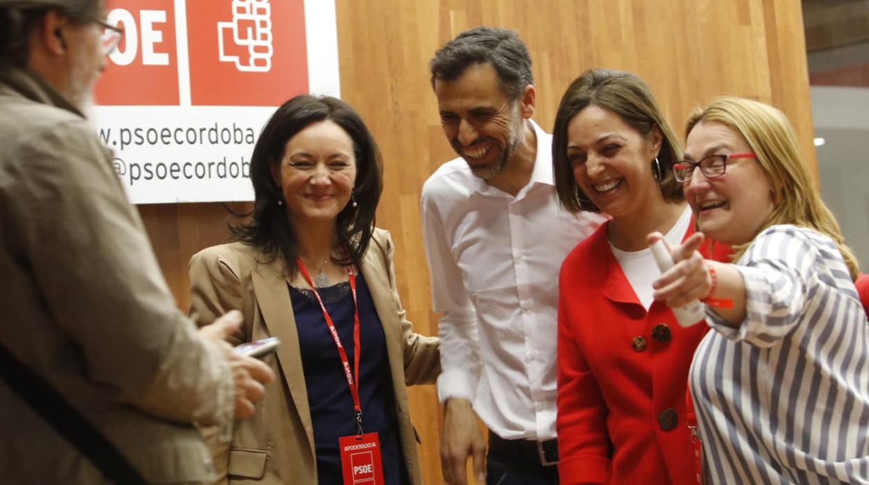 Ambrosio celebra en la sede del PSOE en Córdoba los resultados en Córdoba capital