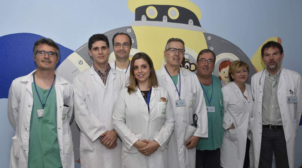 Profesionales que integran la nueva unidad de Neurocirugía Infantil del Reina Sofía de Córdoba