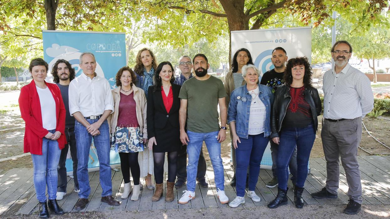 Los candidatos de Ganemos en Común Córdoba, que no podrán concurrir a las elecciones municipales del 26 de mayo