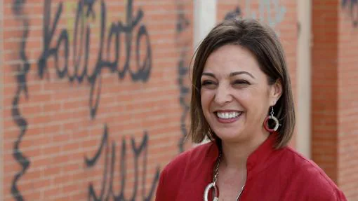 Isabel Ambrosio en un acto del PSOE