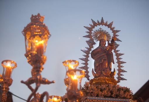 Imagen actual de la Virgen de Villaviciosa de Córdoba de San Lorenzo Mártir