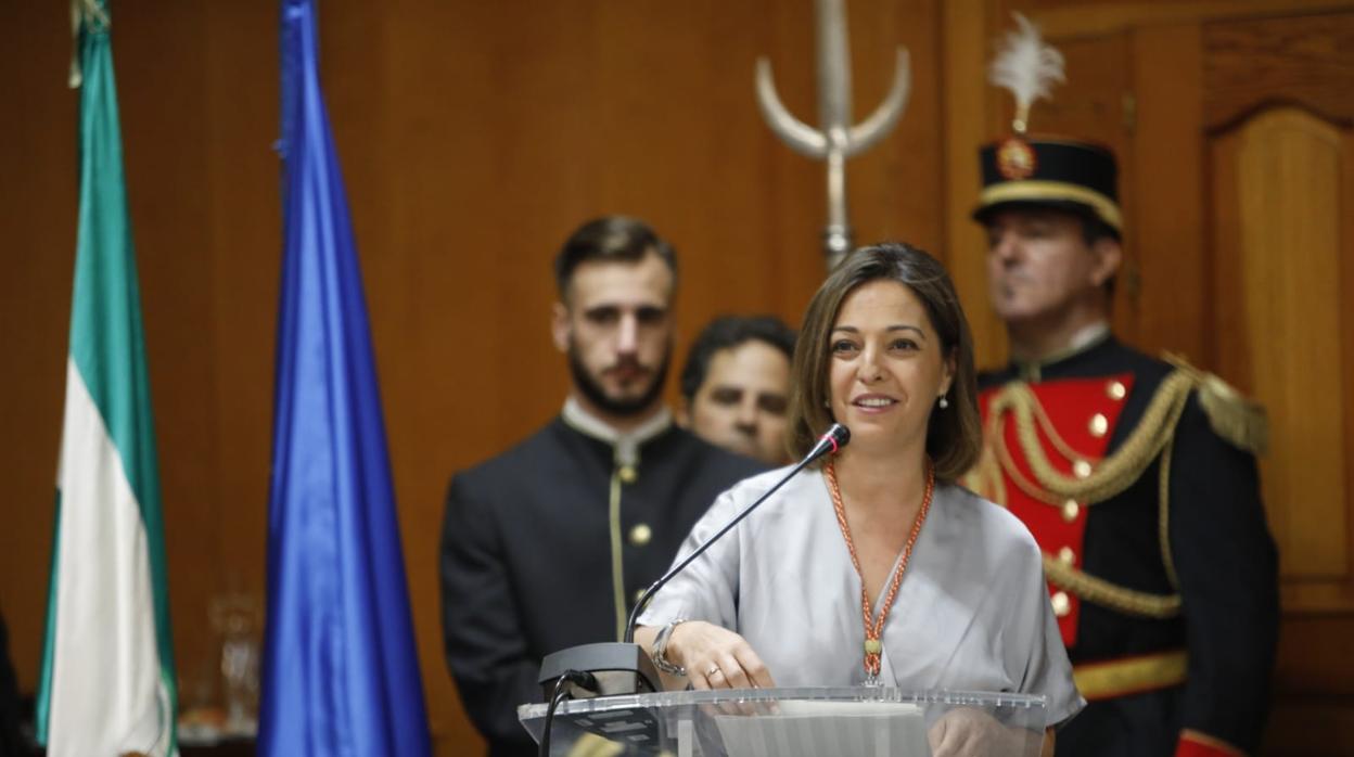 Isabel Ambrosio durante su intervención en el Pleno