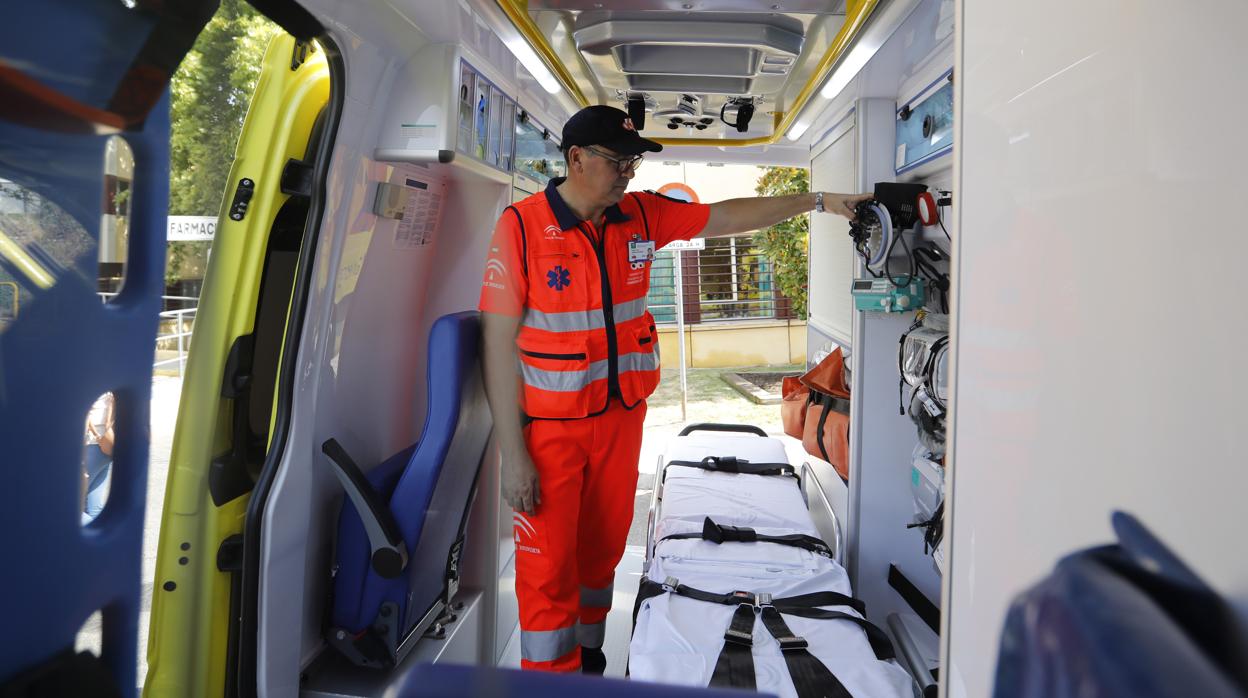 Interior de una ambulancia en Córdoba