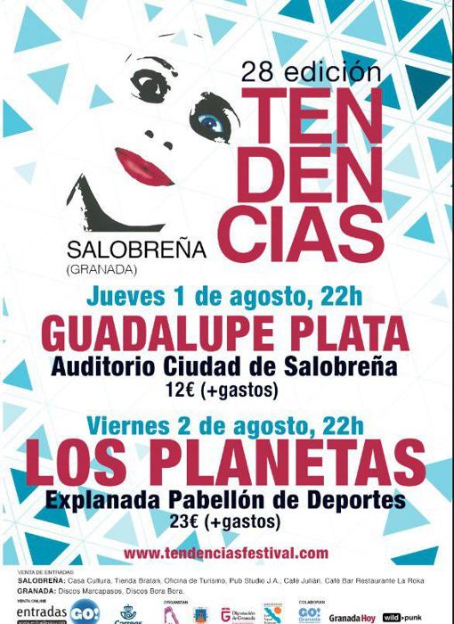 Cartel del Festival Tendencias de Salobreña 2019.