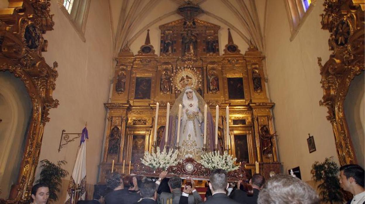 La Virgen de las Lágrimas en 2010, en Santa Marta