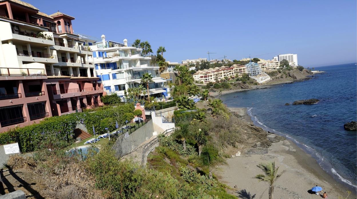 Una playa de Benalmádena