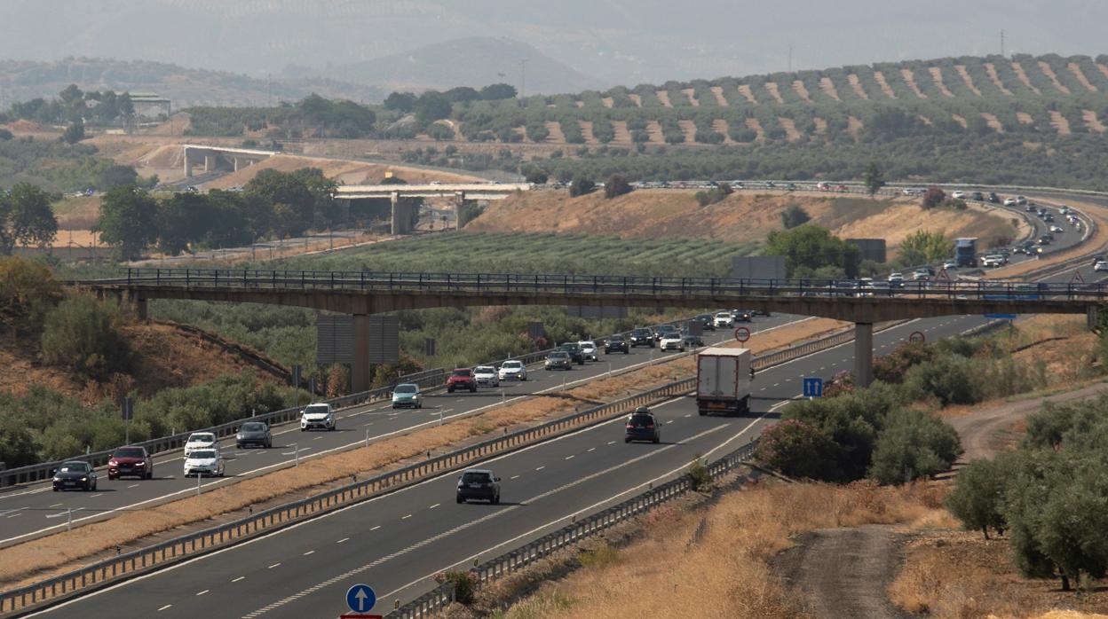 La caravana de vehículos ha circulado por autovía hasta Santa Elena