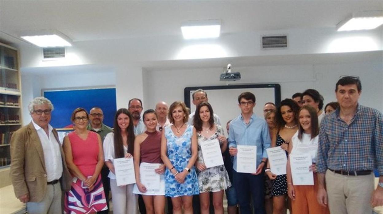 Los dieciséis alumnos galardonados de toda la provincia de Córdoba