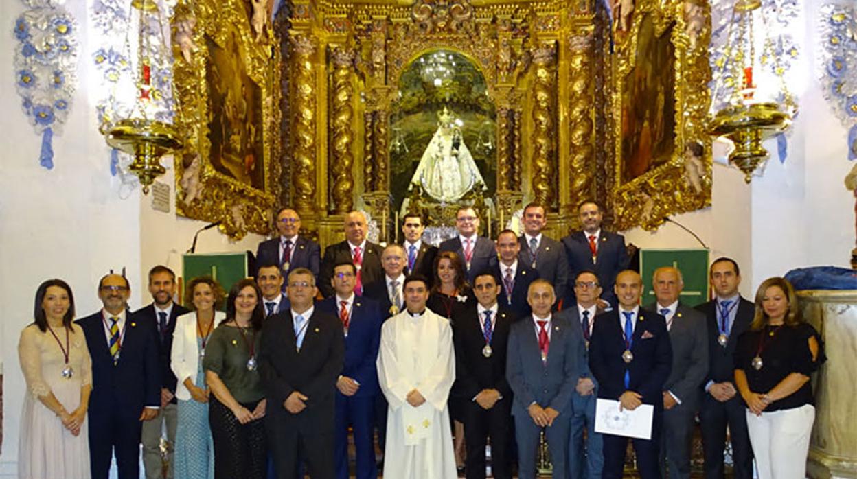 Toma de posesión de la Junta de Gobierno ante la Virgen de Araceli