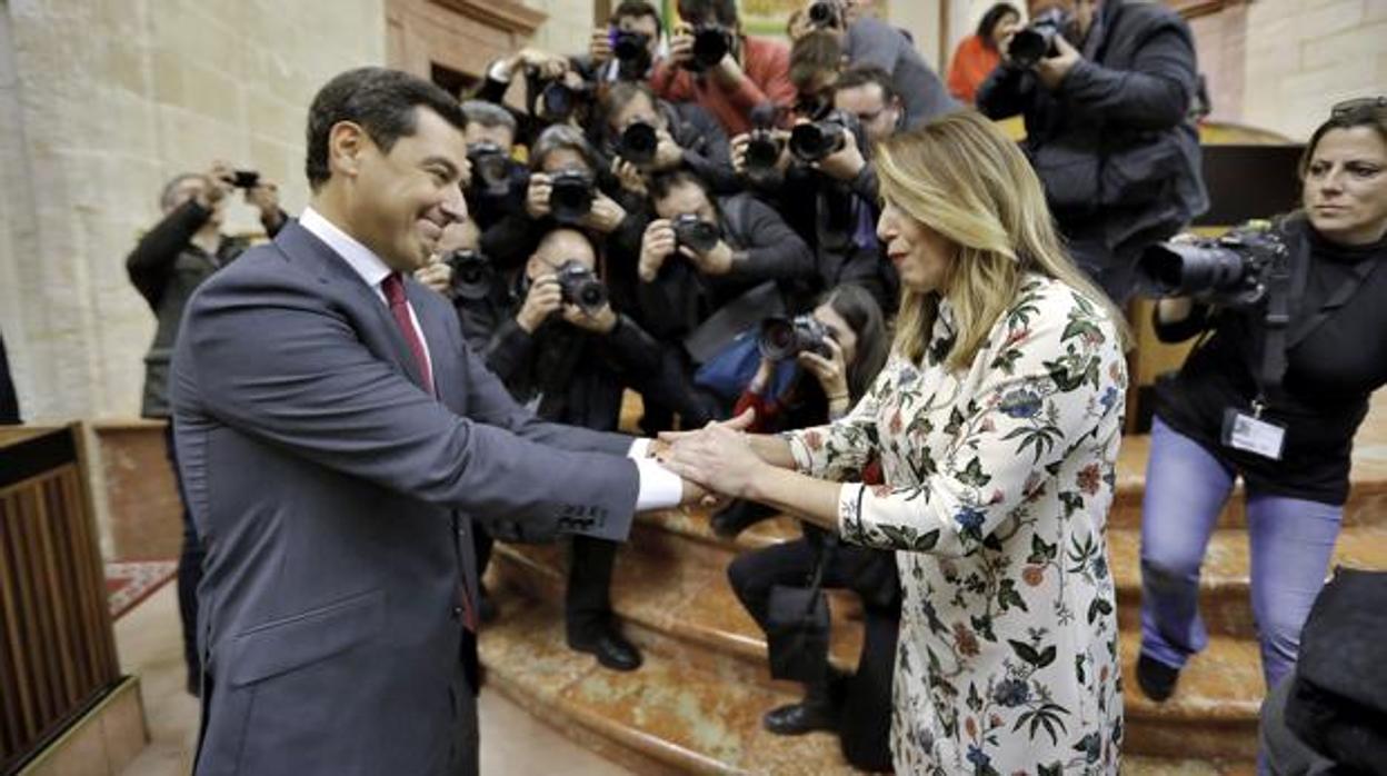 Juanma Moreno y Susana Díaz