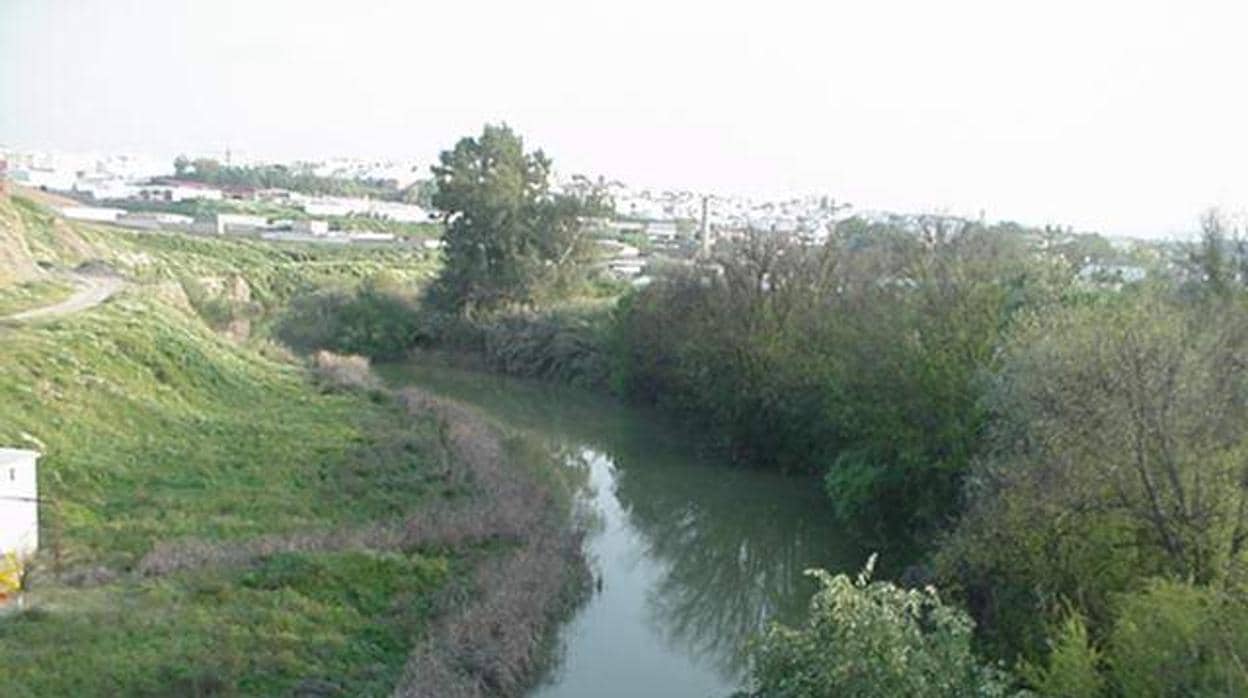 El río Genil a su paso por Puente Genil