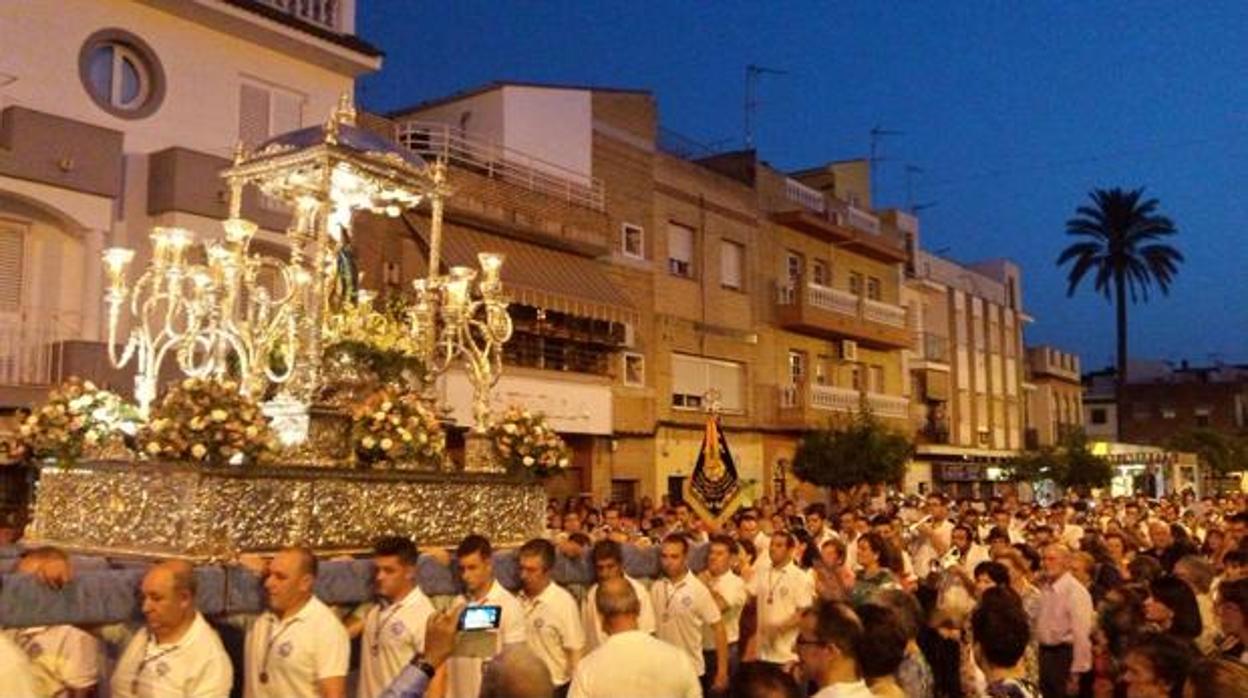 Procesión de Nuestra Señora de los Ángeles en Alcolea