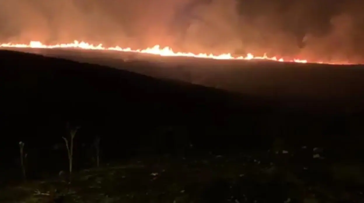 Imagen de uno de los incendios de Algeciras