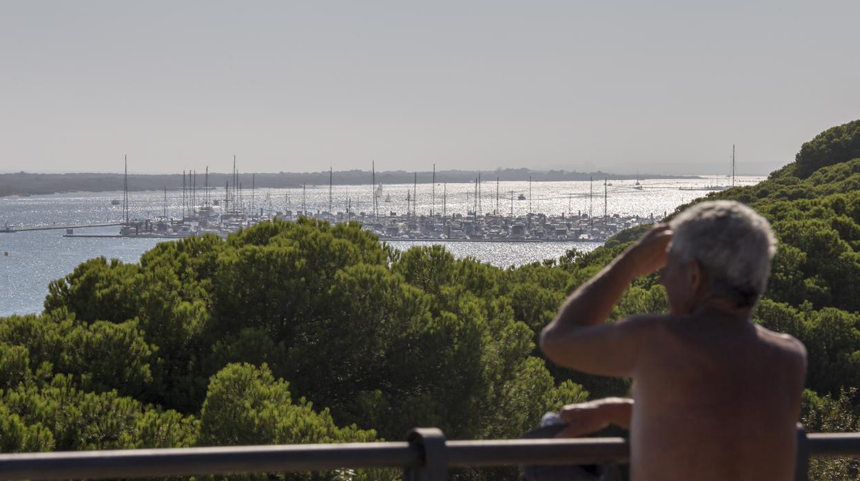 Vista de Nueva Umbría desde uno de los miradores entre El Portil y El Rompido