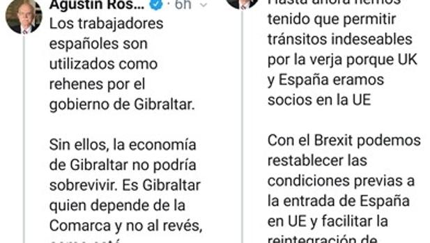 Agustín Rosety (VOX) propone aprovechar el Brexit para recuperar Gibraltar y utilizar la Verja para lograrlo