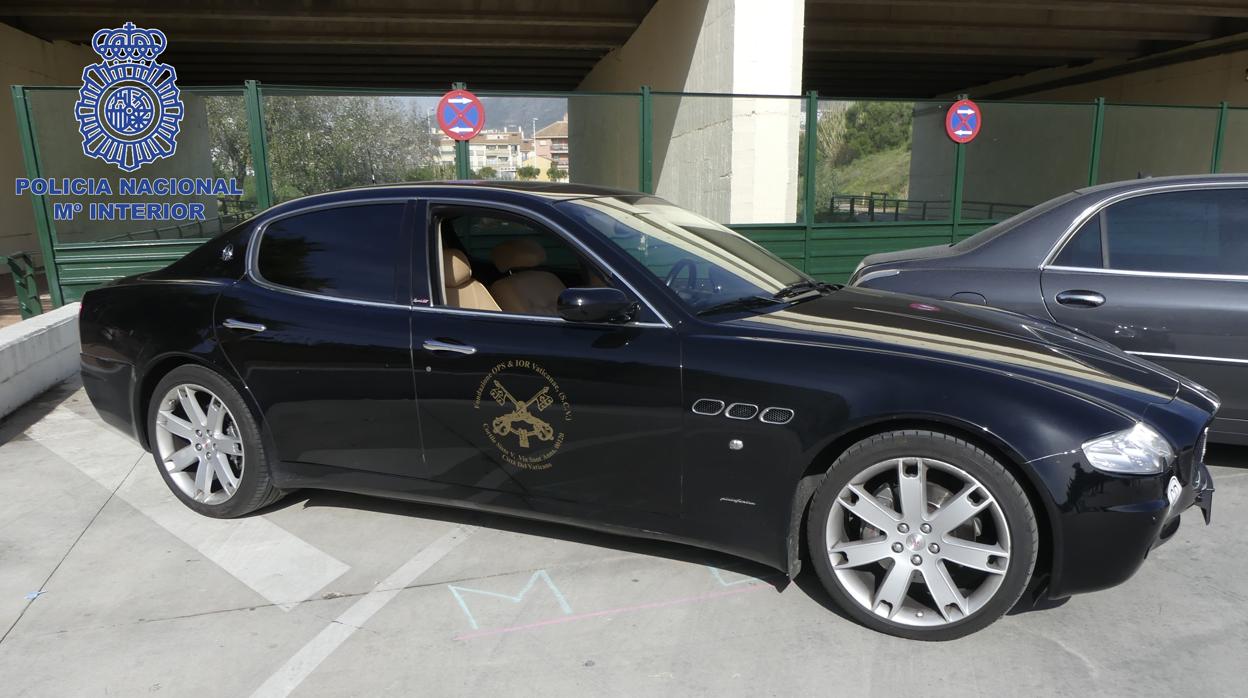 Coche de lujo incautado en otra operación en la Costa del Sol