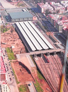 Obras en la estación