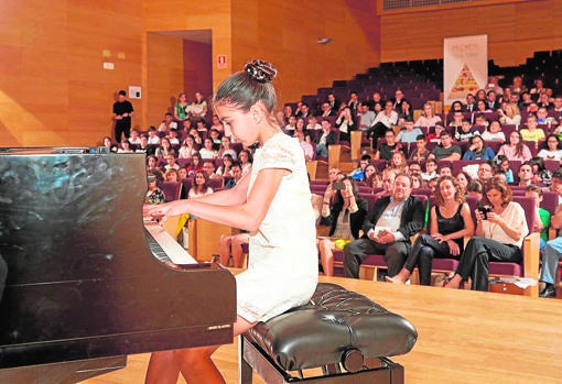 Laura Arias, en un concierto