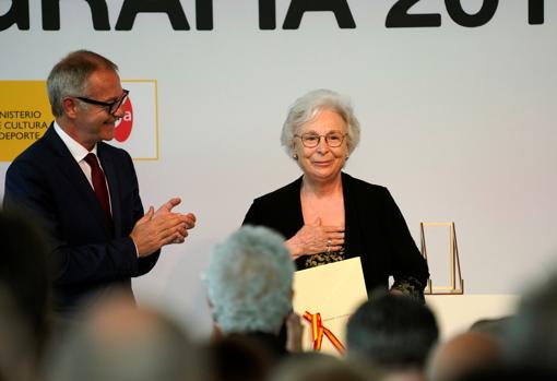 Entrega del premio en el Festival de San Sebastián