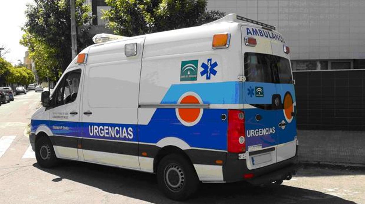 Una ambulancia en una foto de archivo